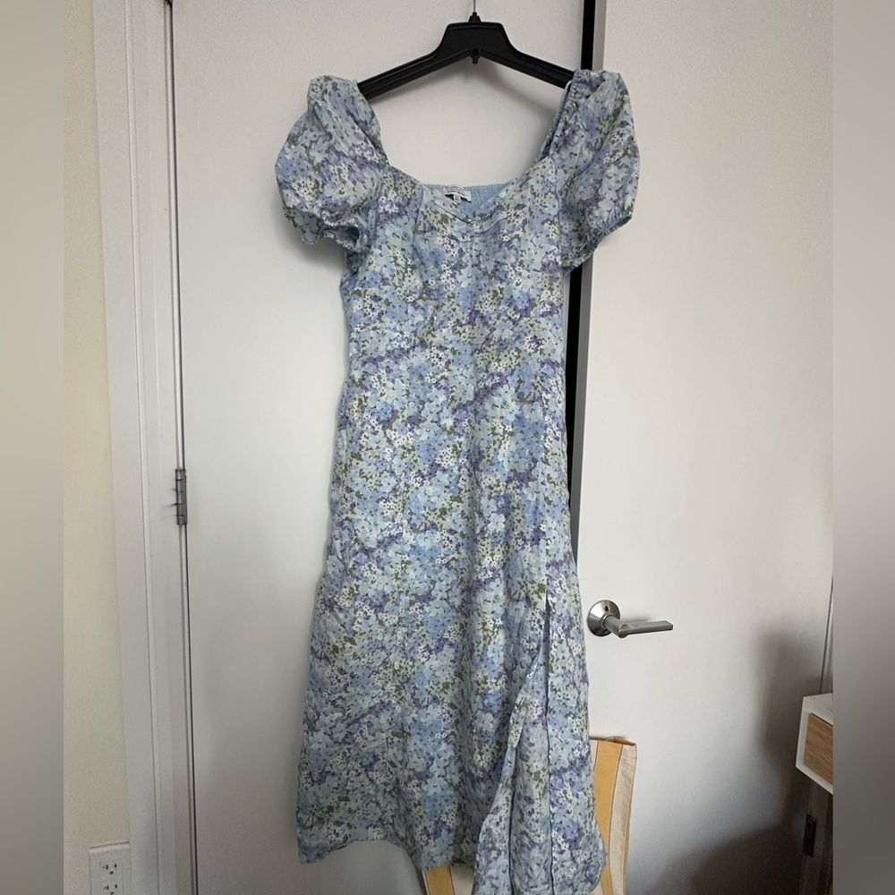 &otherstories Blue floral Midi dress